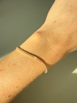 Tennisarmbånd i 14 kt. Guld med 2,4 ct. Labgrown diamanter