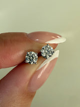 Øreringe 0,41 carat labgrown, 10 karat hvidguld