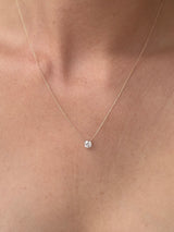 Halskæde i 10 karat guld, med 0,53 carat labgrown diamant