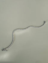 Tennis armbånd 2,38 carat labgrown diamant, 10 karat hvidguld