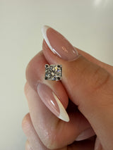 Øreringe, 2 stk. 0,5 ct. Lab diamanter i 10 kt. Hvidguld